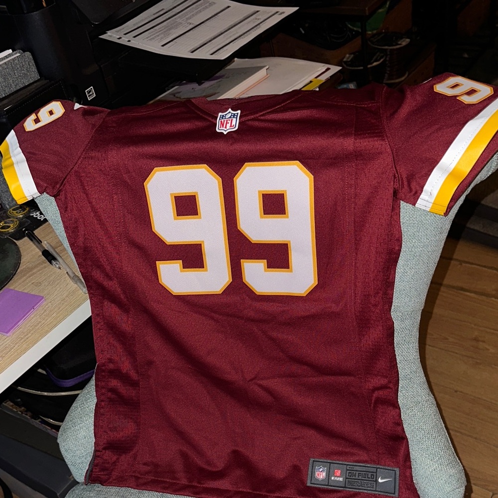 Nike Maroon and Gold Football Jersey